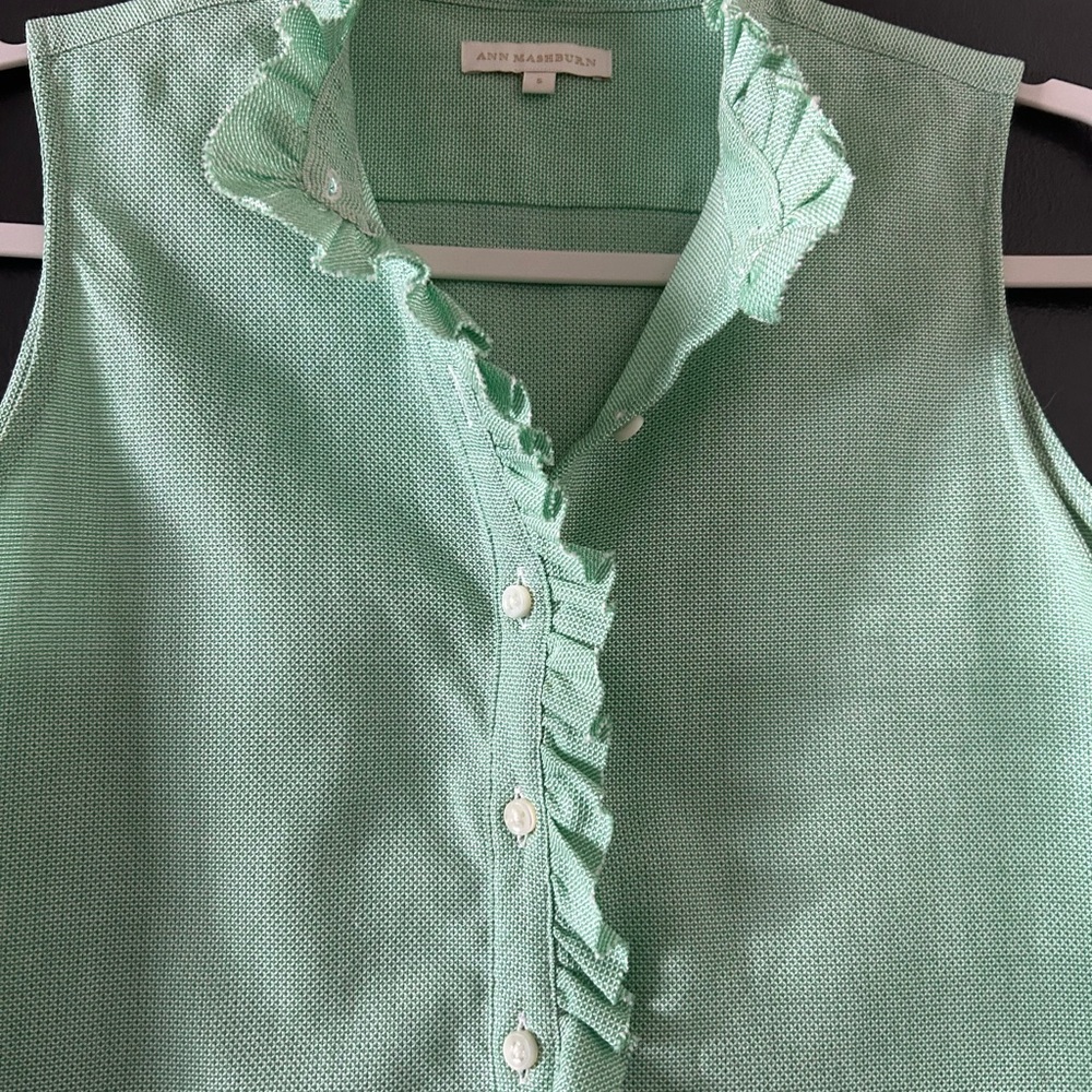 Ann Mashburn Sleeveless Green Ruffle Top
Size S - Picture 3 of 5